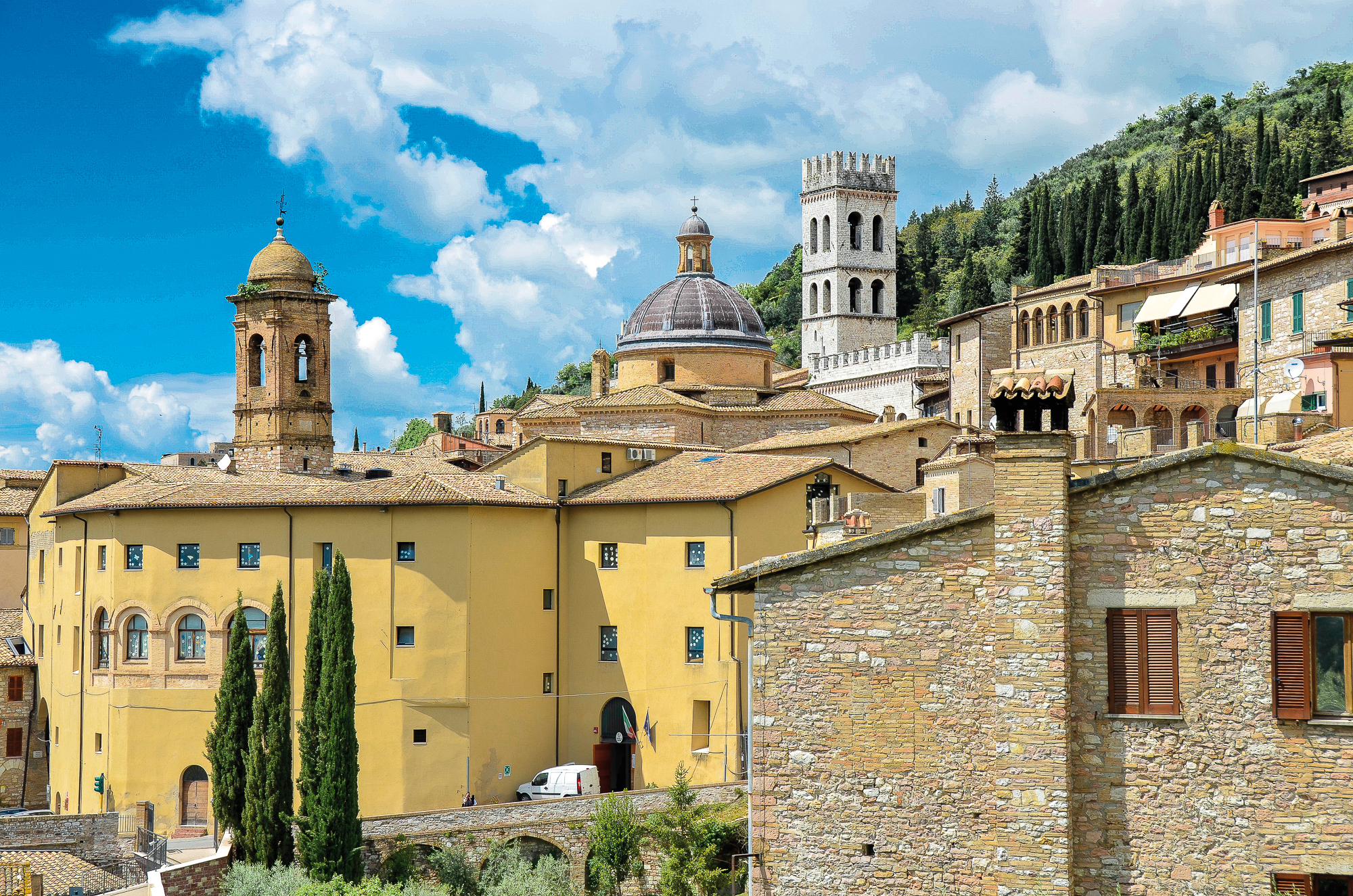 Radreise Umbrien, im Bild das wunderschöne Assisi